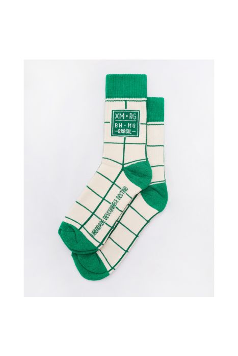 LAB MEIA XADREZ OFFWHITE