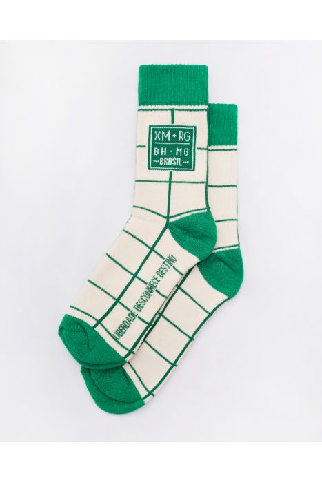 LAB MEIA XADREZ OFFWHITE