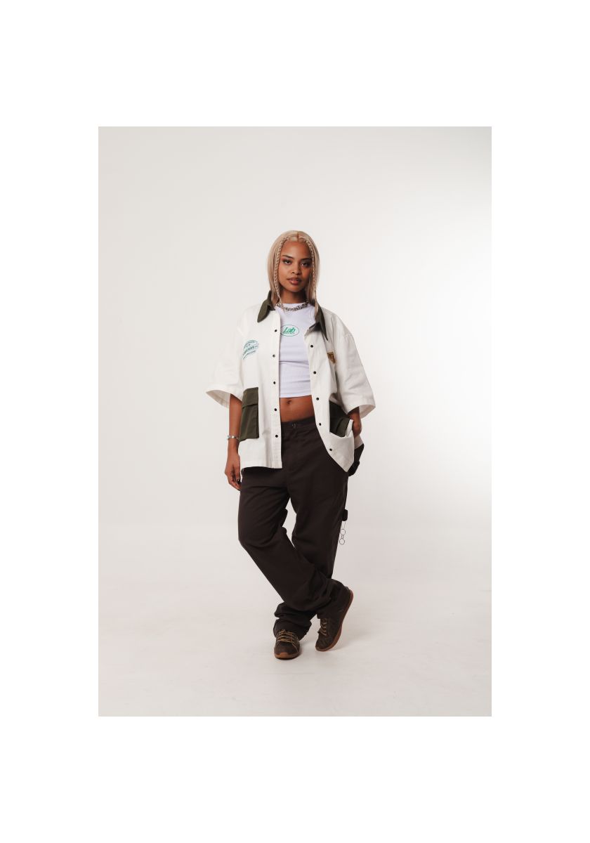 LAB CAMISA DE BOTÃO OVERSIZED OFFWHITE