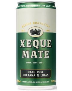 Viracopos Bebidas - Xeque Mate. ♟ Curta essa bebida leve e refrescante. Rum  de Minas & Guaraná da Amazônia & Chá Mate aqui do Sul. Lata com 310mL. Teor  alcoólico 8%.